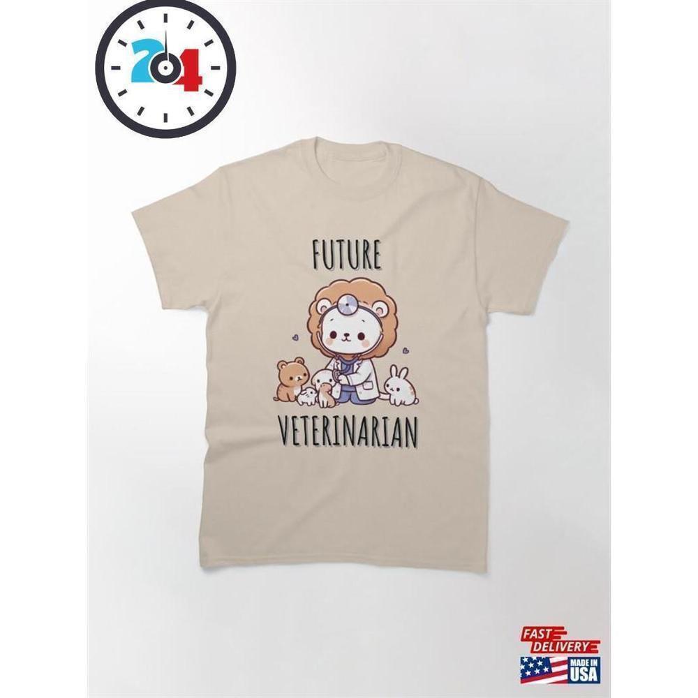 Future Veterinarian Lion Animal Lover Career Graphic Cute Classic T Shirt
